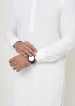 White Shalwar Kameez (Ban Collar) - Image 5